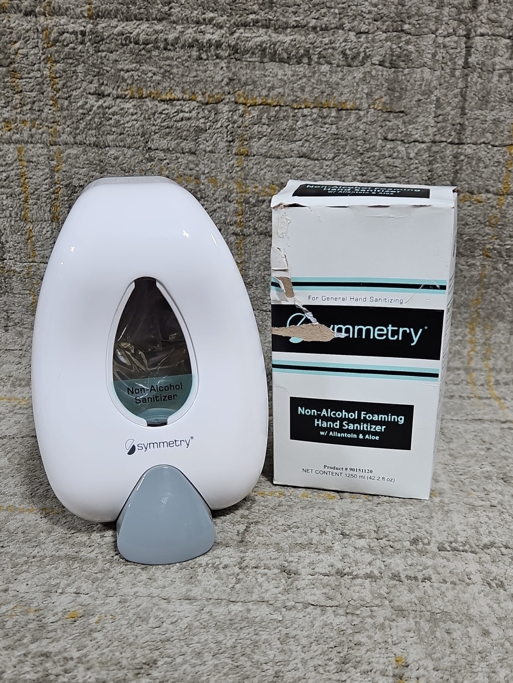 Hand Sanitizer Non-Alcohol Foaming Wall Attached System By  Symmetry